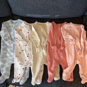 0-3 Month 5 piece Sleeper Bundle